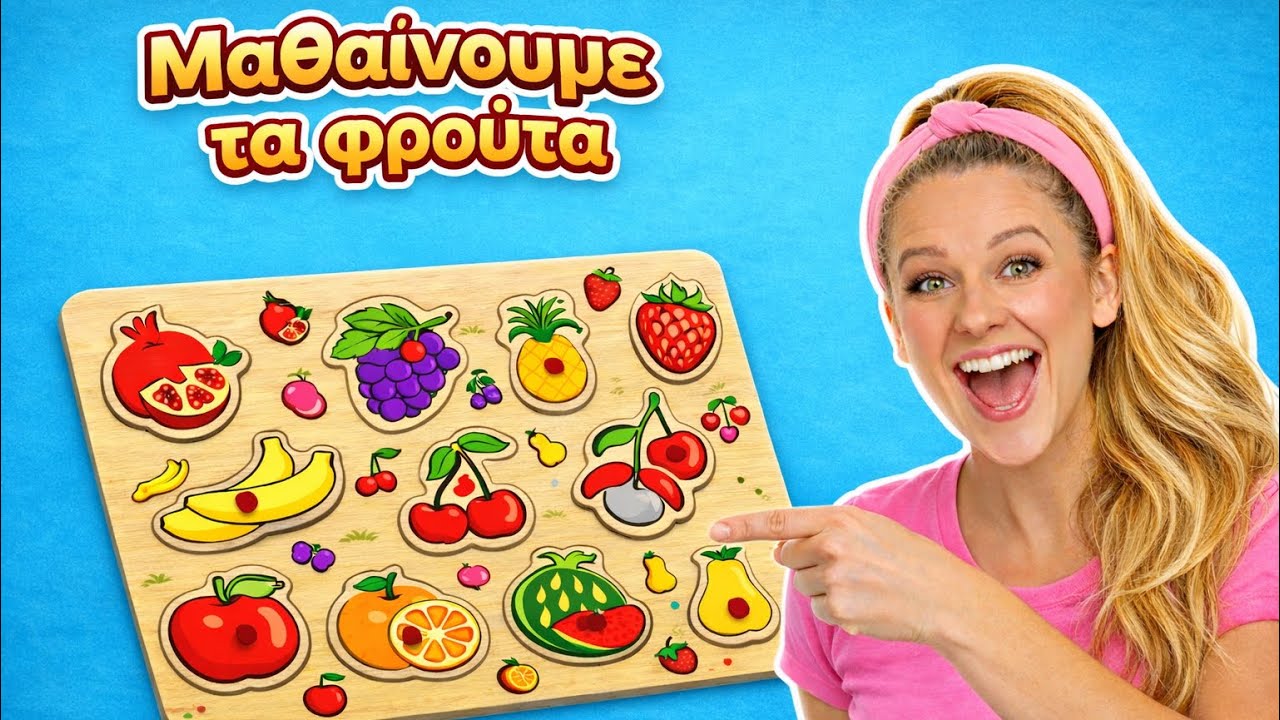 Μαθαίνουμε Με Την Κυρία Πωλίνα | Μαθαίνουμε Τα Φρούτα, Τα Ζωάκια, Τους Αριθμούς 