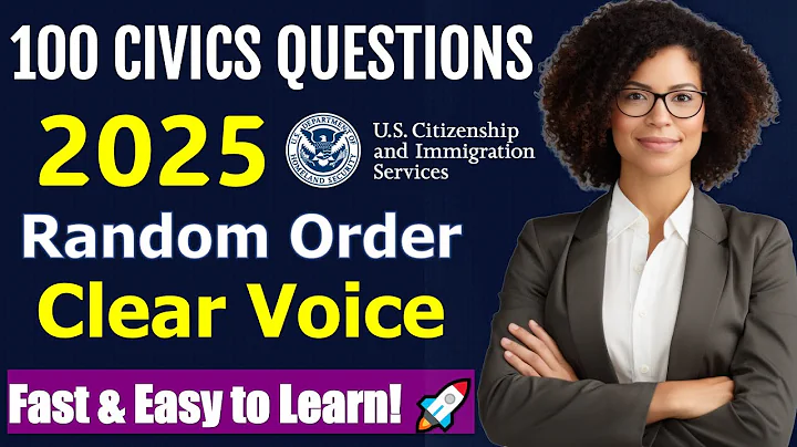 100 Civics Questions Random Order for the U.S. Citizenship Interview 2025 - Fast & Easy to Learn
