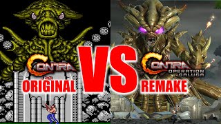 Contra Original VS Remake Gameplay & Graphics Comparison | Contra vs Contra Operation Galuga