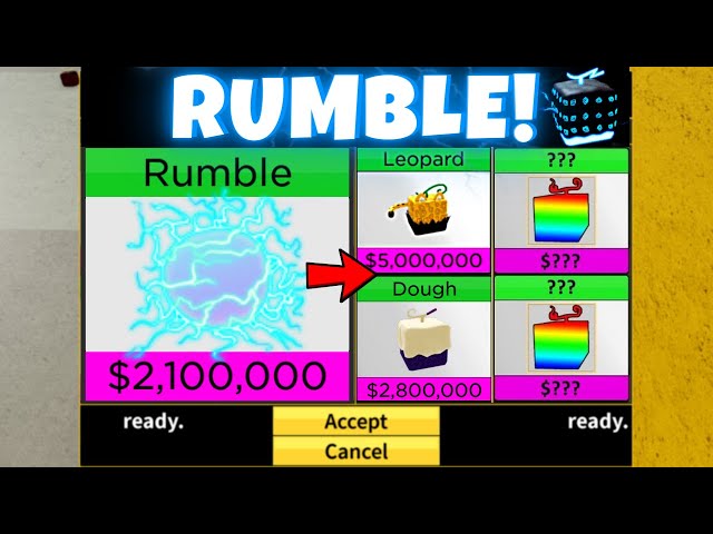 Buy Item Rumble Fruit Blox Fruits [TRADE] Roblox 1594840