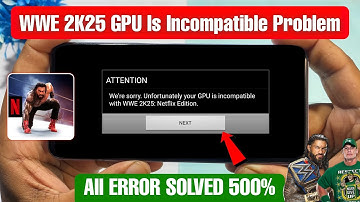 WWE 2K25 Unfortunately your GPU is Incompatible Problem | WWE 2K25 GPU Incompatible Problem Solution