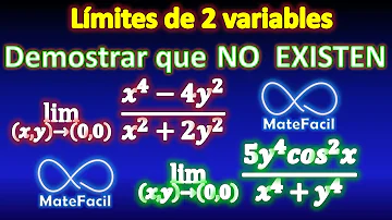 03. Límites de dos variables DEMOSTRAR QUE NO EXISTE