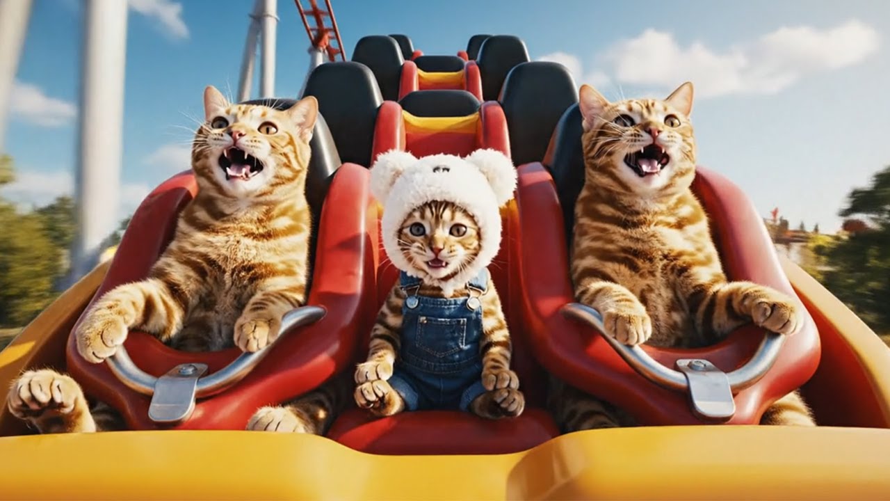 Orange Tabby Cat Family’s Tokyo Adventure | Rollercoaster, Kimono & Temple Fun 🏯🎢🐾