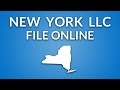 New York LLC - Formation Documents (online filing) - YouTube