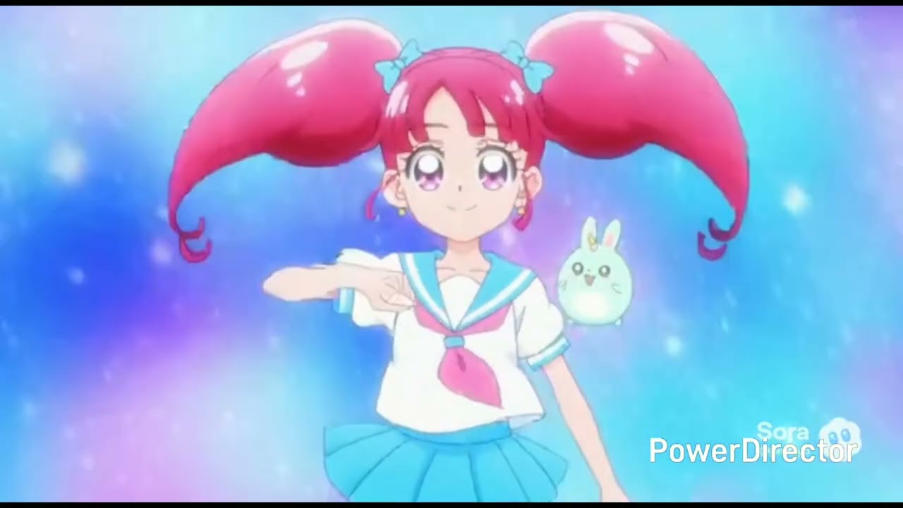 AI『魔法少女アニメ変身シーン』プリキュア風セーラームーン風 magical girl transformation アニメ