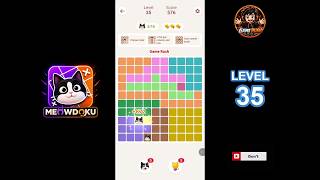 Meowdoku Level 35 walkthrough | full solution