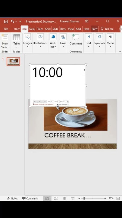 Microsoft PowerPoint Trick How to Insert a timer in PowerPoint. YouTube