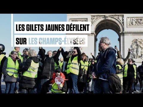 Gilets Jaunes à Paris Incidents Près De Lelysée Et