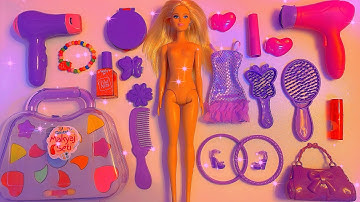 Unboxing Mattel Barbie Doll Collection | Satisfying Cute Pink Disney Princess Playset Toys | ASMR 