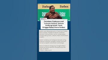 Undang Gelak Tawa di Konferensi CEO Global Forbes, Prabowo  Ceritakan Humor soal 