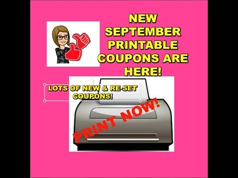 **NEW** SEPTEMBER PRINTABLE  & HOT RE-SET COUPONS ARE HERE | PRINT NOW!