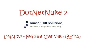 DotNetNuke 7.1 CE - Feature Overview