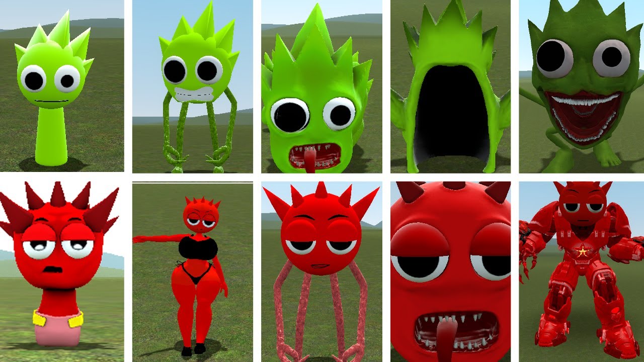 I DISCOVERED NEW EVOLUTIONARY FORMS OF THE KING SPRANKY LIME VS SPRUNKI RADDY FAMILY IN GARRY'S MOD!