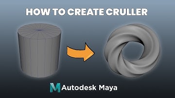 Maya Tutorial: Model TWISTED CRULLER Donuts FAST! (Non-Linear Deformers)