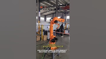 Palletizing robots: the perfect solution to labor shortages. #machine #industrialrobots