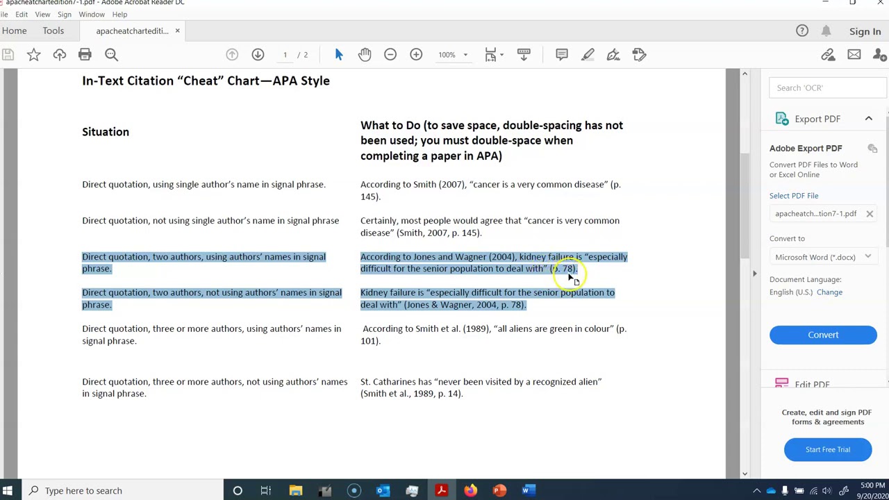 Week 4, Video 2, In-Text Citation Patterns - YouTube