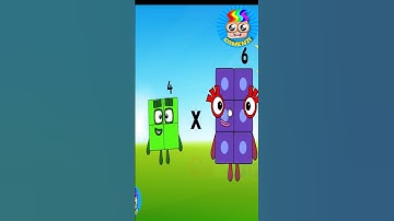 Numberblocks four times table  #numberblocks #preschoolmath #animation #numberblocksmoretoexplore