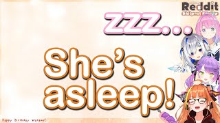 【Hololive / English sub clip】Adorable Sleepy Luna Highlights from Cocos Reddit Shitpost Review. @jtvsubs