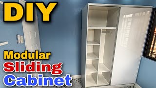 DIY SLIDING CABINET | Laminated Modular Sliding Cabinet | chitman