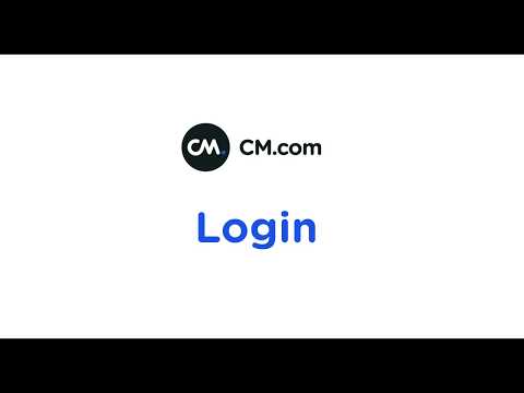 Inloggen op het CM.com platform (Nederlands)