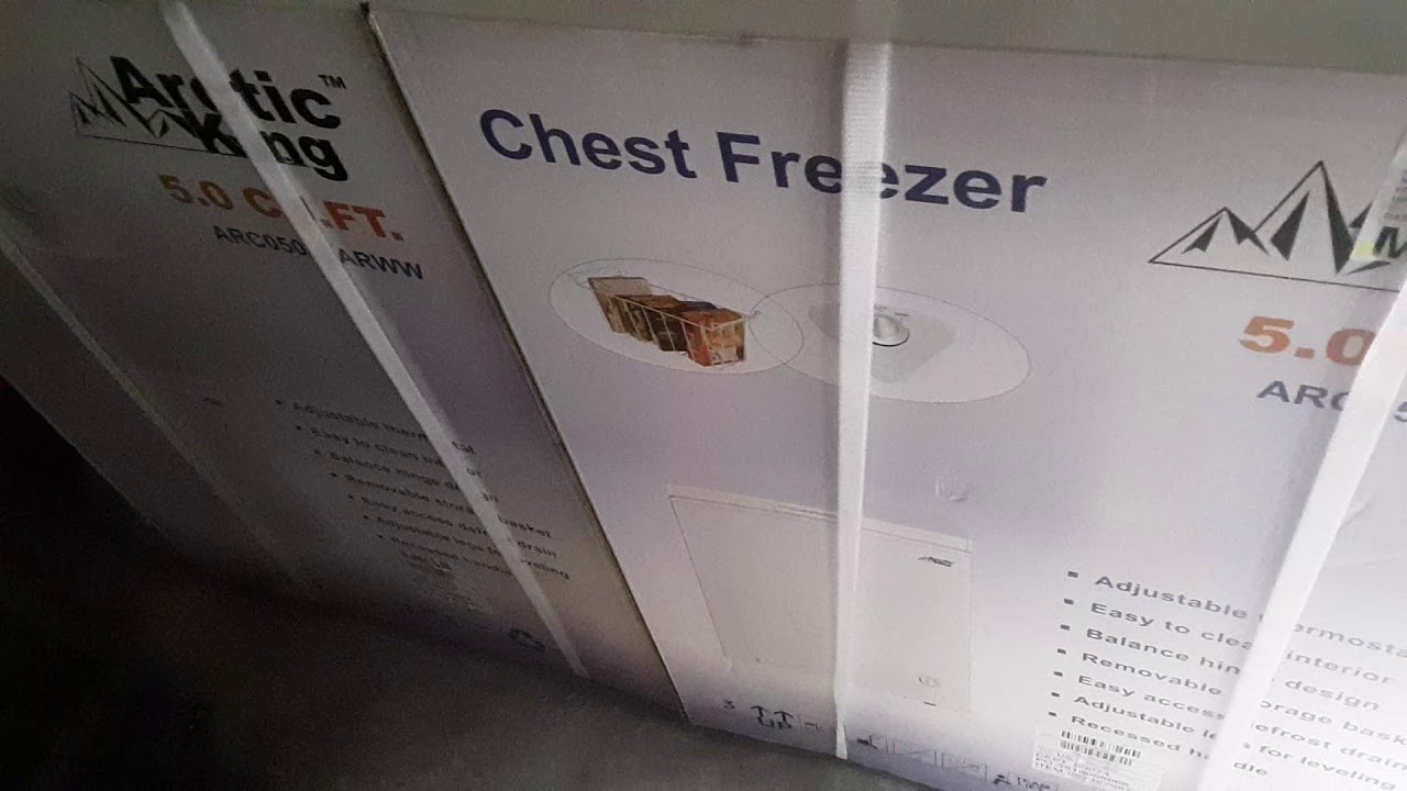 Unboxing Arctic King 5.0 cu ft chest freezers /Walmart in NC YouTube
