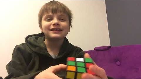 Yellow and orange solve Rubix cube!