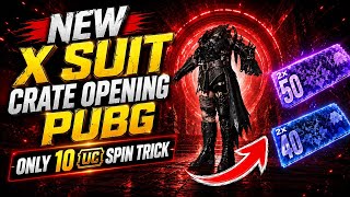 New X-Suit Crate Opening 🔥 Only 10 UC Spin Trick in PUBG Mobile / Unlimited Vouchers Trick / 