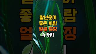 말년운이 좋은사람 얼굴특징 4가지 #명언 #좋은글 #인생조언 #지혜 #삶의지혜 #노년 #노후