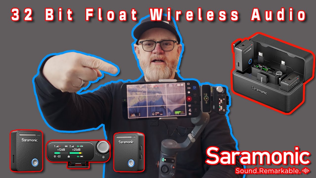 Saramonic Ultra 32 Bit Float Audio iPhone 16 Pro MAX Black Magic 