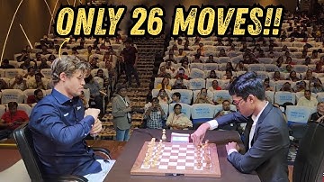 Magnus Carlsen Brilliantly Defeats Praggnanandhaa In Just 26 Moves!