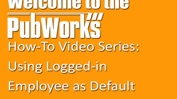 Using Logged-in Employee as Default on Fleet Work Orders  |  PubWorks How-To Video