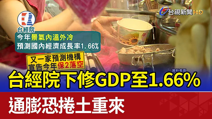 台經院下修GDP至1.66% 通膨恐捲土重來 - 天天要聞