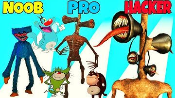 NOOB vs PRO vs HACKER | in MONSTERS LAB | With OGGY And JACK | VICKY INDIAN GAMER