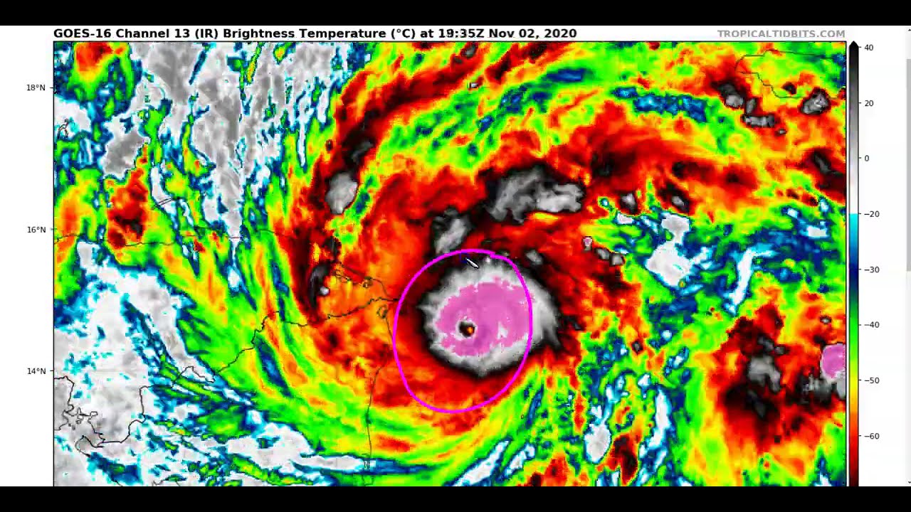Category 4 Hurricane Eta Nearing Landfall in Nicaragua; Could Redevelop in Caribbean this Weekend
