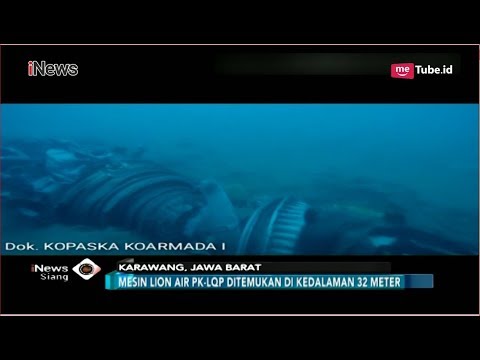 Video Detik-detik Tim Penyelam Temukan Mesin Pesawat Lion Air PK-LQP - iNews Siang 02/11