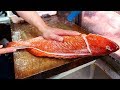 Japanese Street Food - RED SPOTTED GROUPER Garlic Olive Oil Okinawa Seafood Japan