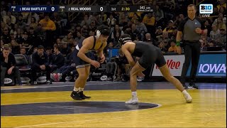 Beau Bartlett(PSU) vs Real Woods(IOWA) 2/9/24 (Jeff Byers Radio Call)