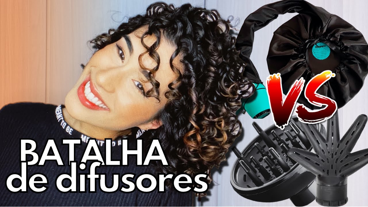 QUAL É MELHOR: DIFUSOR CONVENCIONAL, TOUCA DIFUSORA OU DIFUSOR DE MÃOZINHA? (Cacheado 2c/3a)