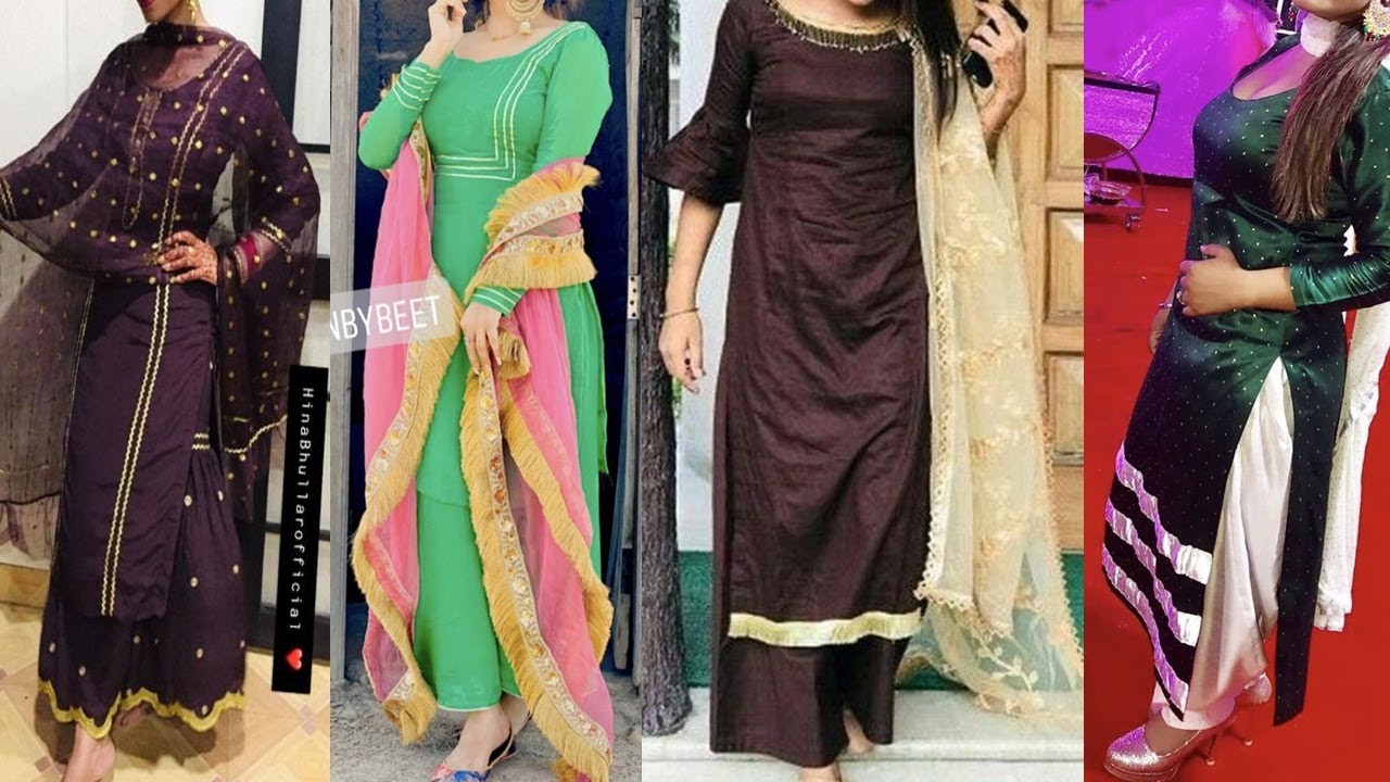 punjabi designer suits with laces