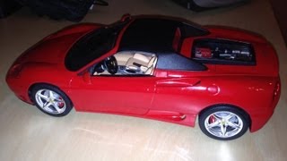 1/24 tamiya ferrari 360 spider. to built i use everything (paint &
glue). the engine is wired. it took me 2 months build. 100% excellent
kit.