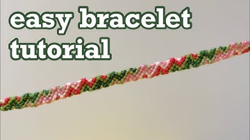 how to make easy bracelet | string bracelet tutorial | friendship bracelet arrowhead pattern diy