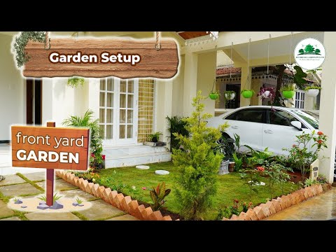 Front Yard Garden Design with Lawn and Stepping Stones - My Dream Garden