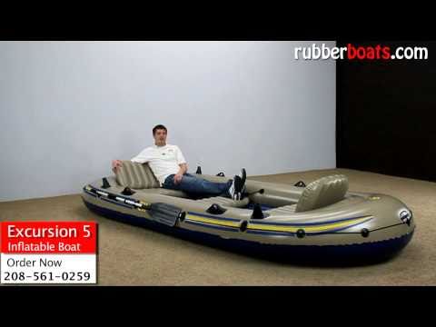 Intex Excursion 5 Inflatable Boat Video Review by Rubber Boats 