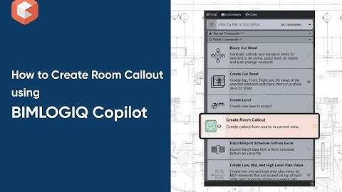 Create Room Callouts in Revit Automatically Using BIMLOGIQ Copilot