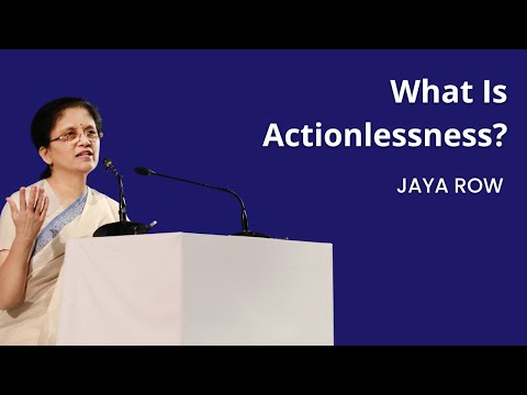 What Is Actionlessness?