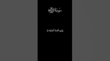 سورة الزلزلة #quran