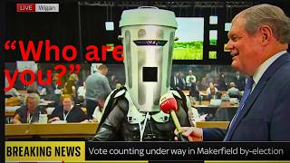 Count Binface VS John Craig from Sky News at Makerfield Count