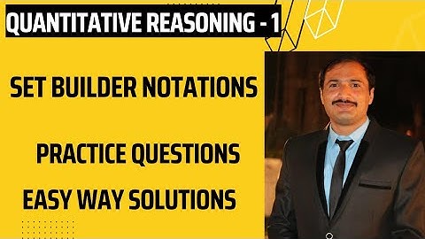 SET BUILDER NOTATIONS I SET AND IT