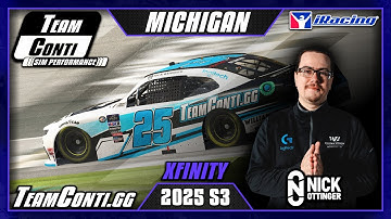 iRacing Pro Track Guide by Team Conti Sim Performance I NASCAR Xfinity at Michigan Speedway