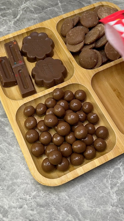 Filling platter with chocolate 🍫 ASMR